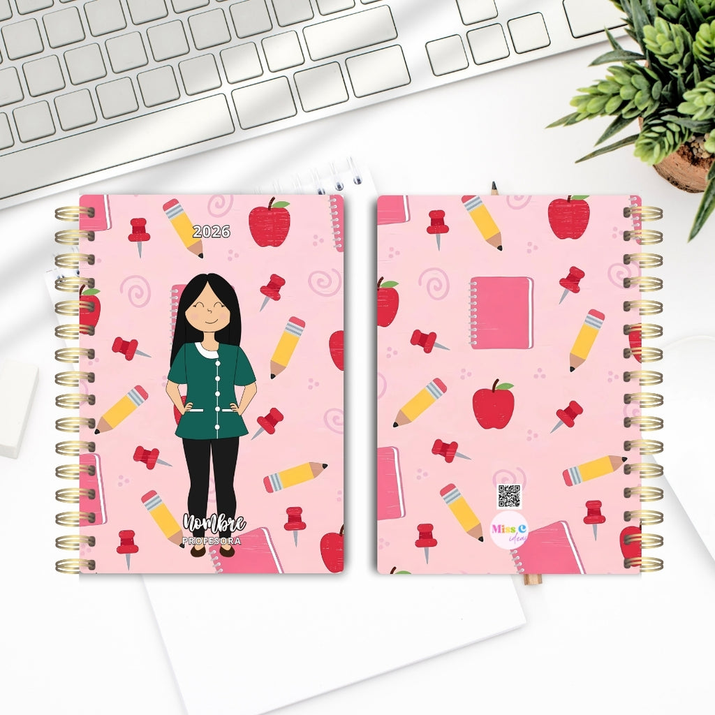 Agenda Docente Educadora Pink